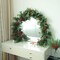 Artificial Pine Cypress Garland with Berry and Pinecone(Greener)